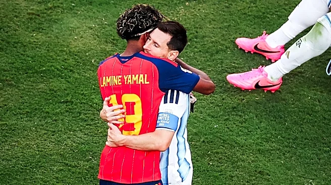Lamine Yamal Comforts Lionel Messi With A Warm Hug After Spain's FIFA World Cup Win