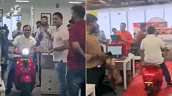Bengaluru CEO Rides Scooty Inside Office To Celebrate 'Amazing Quarter'; Internet Isn't Impressed, Calls Company 'Lutera'