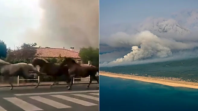 Horses Race Through Smoke-Filled French Streets As Monster 'Fire Cloud' Sparks More Blaze | Video