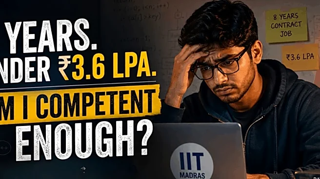 IIT Graduate On ₹3.6 LPA Contract Job For 8 Years Seeks Career Advice: 'Am I Competent Enough?'