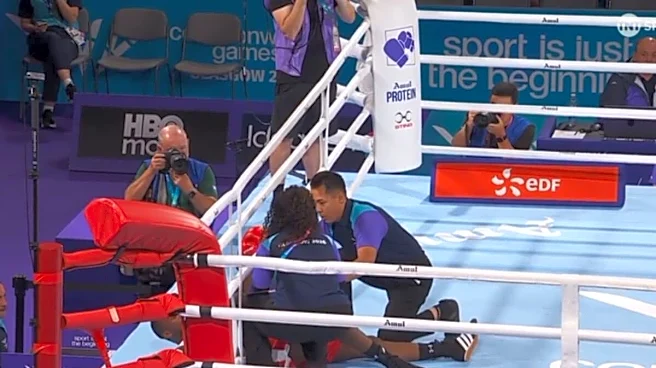 CWG 2026 Boxing Bout Ends In Dramatic First-Round Knockout, Video Goes Viral