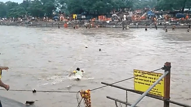 Viral Video: Haridwar Kanwariya Cheats Death As SDRF Jawan Rescues Him From Ganga