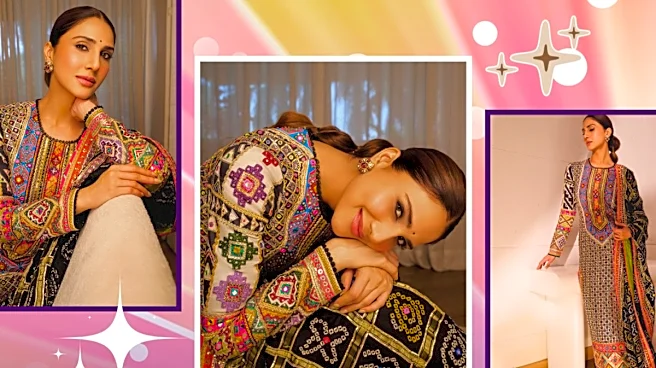 Vaani Kapoor Serves Maximalist Indian Elegance In A Kutch-Embroidered Mayyur Girotra Suit