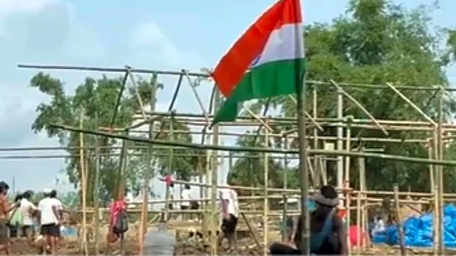 Assam Flood Survivors Hoist Tricolour Amid Ruins On 80th Independence Day | Video