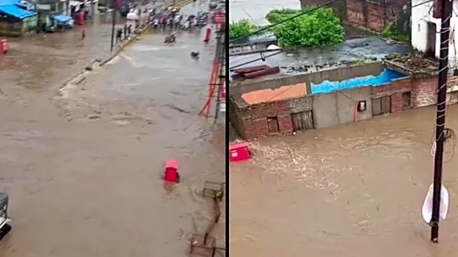 Bridge Washed Away, Shops Inundated: Mandakini River Breaches Danger Mark, UP Town Flooded | Video