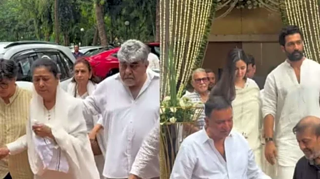Kuku Kohli Prayer Meet: Katrina Kaif And Vicky Kaushal Pay Last Respects, Aruna Irani Seen In Wheelchair