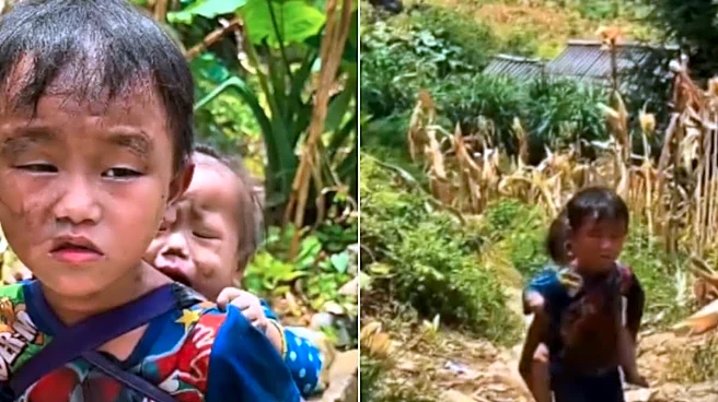 Nepal Floods: Little Boy Carries Younger Sister While Searching For Missing Parents | Viral Video