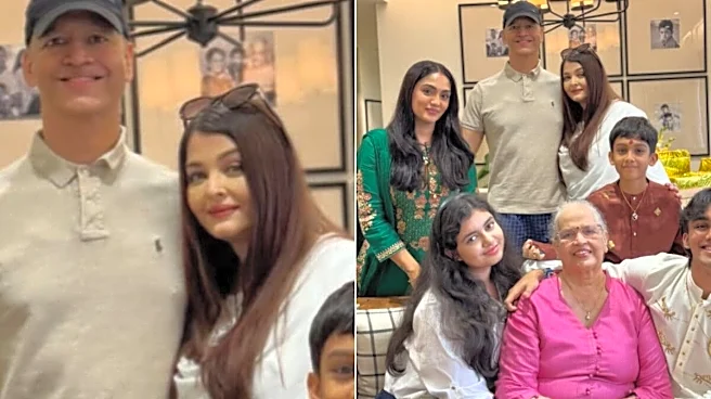 Aishwarya Rai Poses With Brother Aditya Rai In Rare Raksha Bandhan Pic, Aaradhya Joins Family Celebration