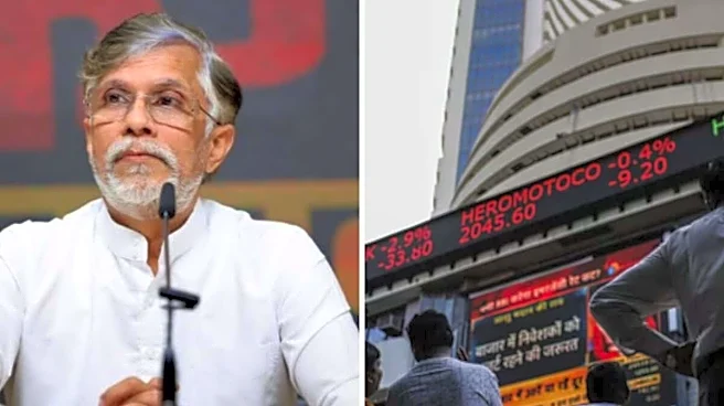 'Stock Market Mein Khushi Ki Lahar': Khera's '7.8% GDP' Dig At Govt After 788-Point Sensex Crash