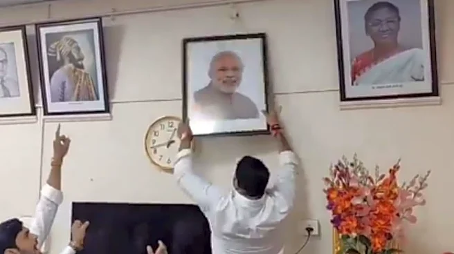 PM Modi Photo Removal Row: MNS Worker Ashish Sable Arrested In Pune