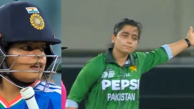 WATCH: Pakistan Captain Gives Fiery Send Off To Shafali Verma In Asia Cup