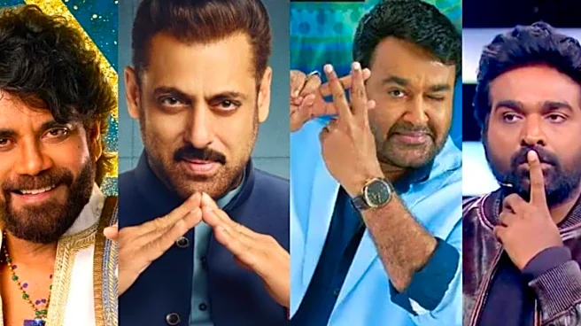 One Sunday, 5 Bigg Boss Shows: Salman Khan, Mohanlal, Nagarjuna, Vijay Sethupathi, Sudeepa Face Mega TV Clash