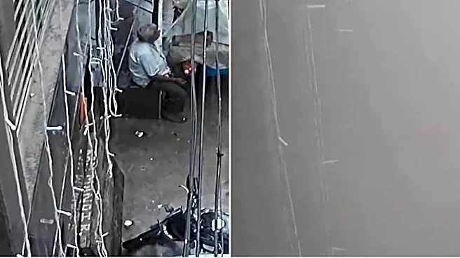 Delhi Street Covered In Dust As Satya Niketan Building Crashes Down, CCTV Shows; Death Toll Rises To 6