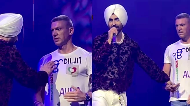 Diljit Dosanjh Stops Fan Over Ik Onkar T-Shirt At Milan Concert; Man Apologises After Video Goes Viral