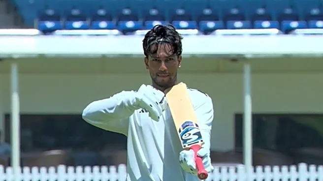 Kumar Kushagra Marks Duleep Trophy Final Hundred With Viral Violin Celebration | Watch