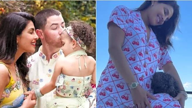 Priyanka Chopra Twinning With Her 'Minni Me' Malti Marie In Matching Cherry-Print Outfits Is Too Cute To Miss