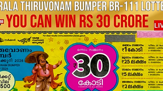 Kerala Lottery Results 26.09.2026: Thiruvonam Bumper BR-111 ₹30 Crore Draw On September 26