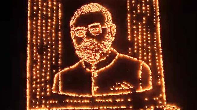 Narendra Modi Birthday: 5,000 Diyas Create PM Modi’s Portrait In Assam On His 76th Birthday | Video