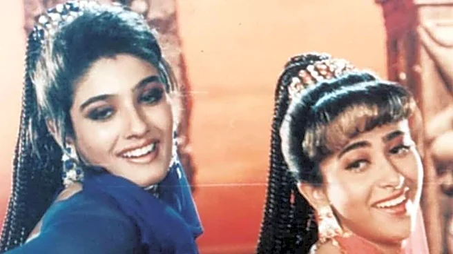 Raveena Tandon On How She Broke The Ice With Karisma Kapoor On ‘Andaz Apna Apna’: 'We Were Tied Up...'