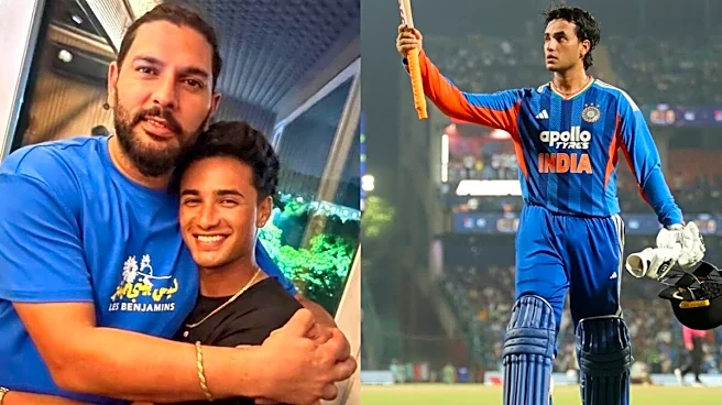 Yuvraj's Tweet For Abhishek Sharma After He Slams Fastest T20I Century For India Goes Viral