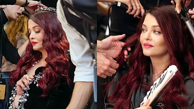 Aishwarya Rai’s Paris Glam Room BTS Photos Offer A Peek At Her Runway Beauty Look