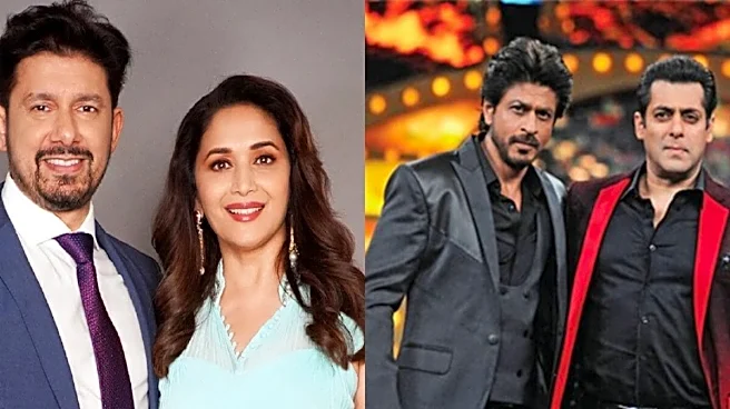 Madhuri Dixit's Husband Didn't Recognise Shah Rukh Khan, Salman Khan At Reception: 'Only Knew Amitabh Bachchan'
