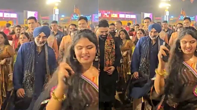 'Coolest': Air Chief Marshal AP Singh Shakes A Leg At Navratri Event In Vadodara | Watch