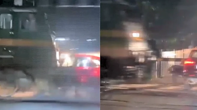 Train Drags Car Along Railway Tracks In MP's Ratlam; Driver Escapes | Watch