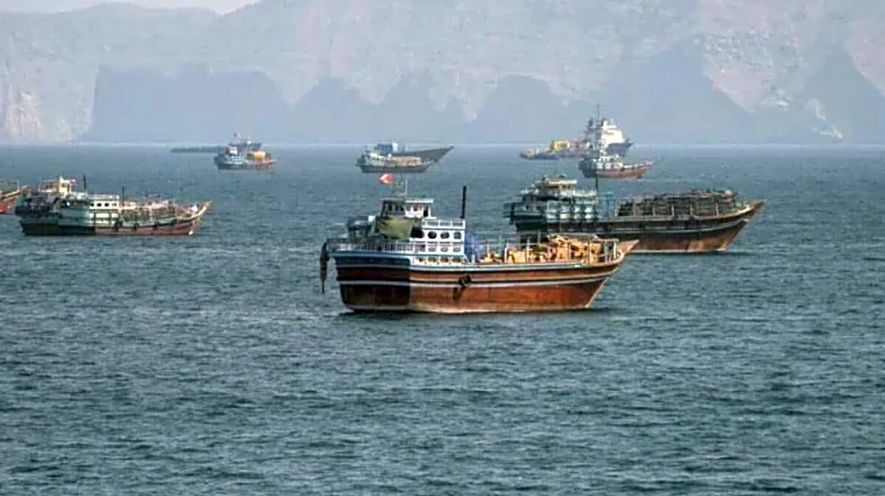 Iran's Guards Say Oil Tanker Exploded After Hitting Mine In Strait Of Hormuz