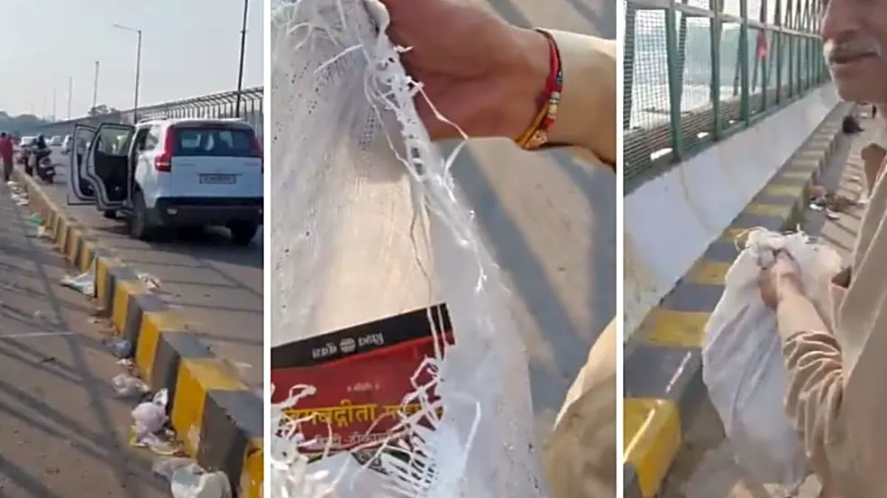 ‘Kagaz Hai Gal Jati Hai’: Man Confronts ‘Uncle’ In Expensive Car For Trying To Throw Waste Into River, Video Sparks Debate