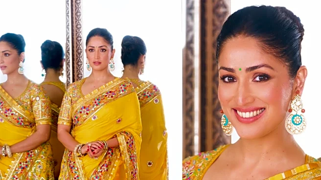 Yami Gautam Is Bringing the Sunshine in This Yellow Abu Jani Sandeep Khosla Saree