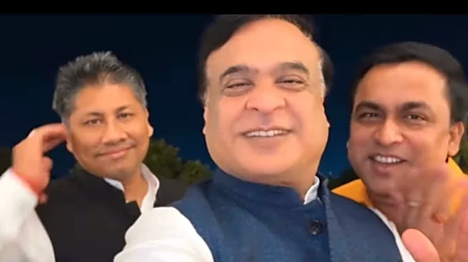 Himanta Biswa Sarma Goes ‘Gangnam Style’: Assam CM’s AI Dance Video With Ministers Goes Viral