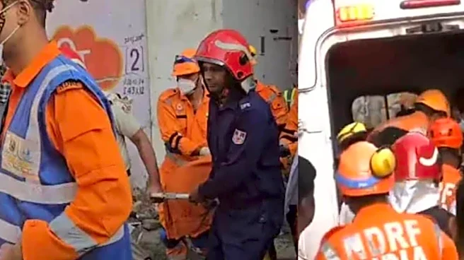 Father, Son Killed After Building Collapsed In Delhi’s Harsh Vihar, Rescue Operation Continues