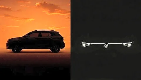 Volkswagen teases refreshed Taigun in India with glowing VW logo
