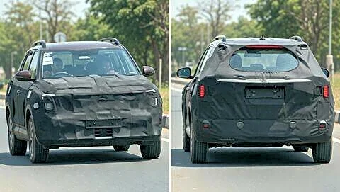 Kia Sorento Hybrid 3-row SUV spotted testing on Indian highways