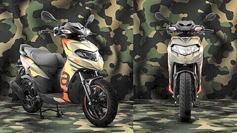 Aprilia launches military inspired tribute editions for SR125 and SR175
