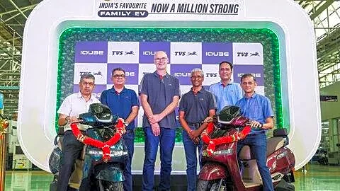 TVS Motor Company rolls out 1 millionth iQube EV