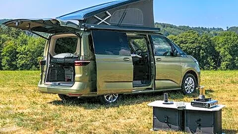 Volkswagen unveils inflatable California beach camper at Dusseldorf Caravan Salon