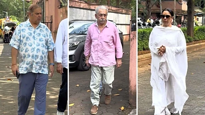 Satish Shah funeral: Rupali Ganguly, Ratna Pathak pay respects