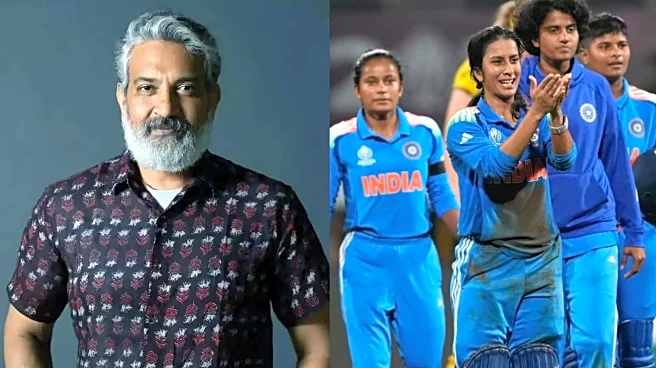 Rajamouli celebrates India's win over Australia in cricket WC semifinals