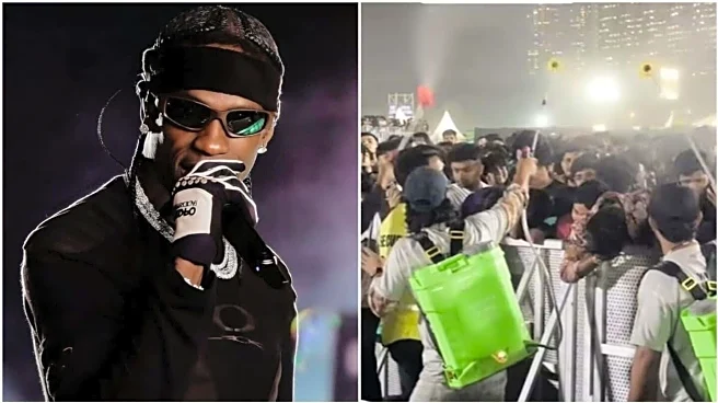 Travis Scott's concert: Fans sprayed with water to beat heat