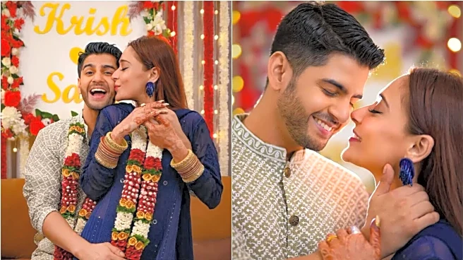 'Bidaai' actor Sara Khan marries Krish Pathak in Hindu-Muslim ceremonies