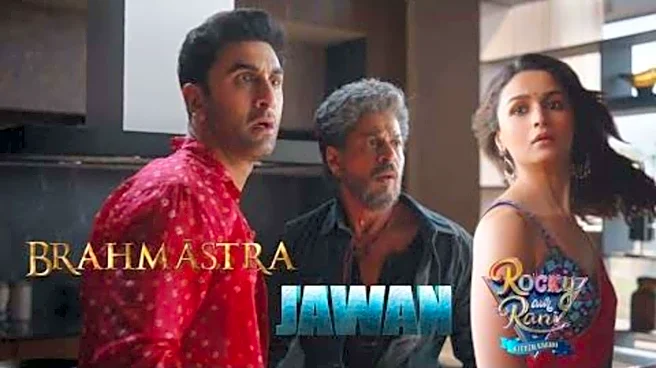 'Jawan' meets 'Brahmāstra': SRK-Ranbir-Alia reunite for crossover ad