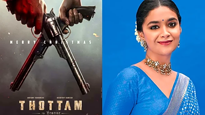 Keerthy Suresh unveils 'Thottam' poster on Christmas