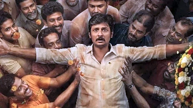 What's the relation between Jiiva's new film and Karur tragedy