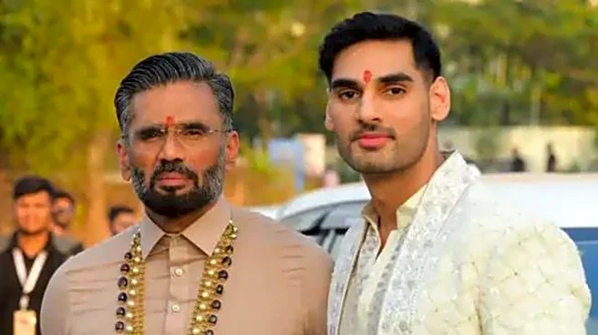 'Far humbler, calmer than me': Suniel Shetty praises son Ahan