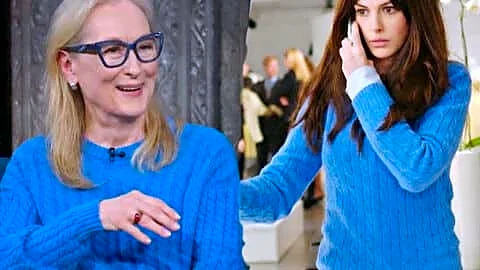 Streep's cerulean sweater launches 'The Devil Wears Prada 2' press