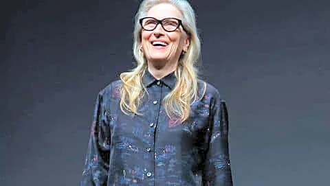 Streep says Trump's jacket was powerful visual in Vogue chat