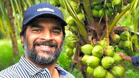Actor Madhavan turns unused Palani plot into lush coconut farm