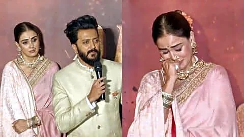 Actress Deshmukh emotional after director Deshmukh thanks at 'Raja Shivaji'